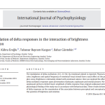 The modulation of delta responses in the interaction of brightness and emotion