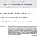 The modulation of delta responses in the interaction of brightness and emotion