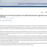 The mediating role of emotional eating in the relationship between aggression and eating attitudes